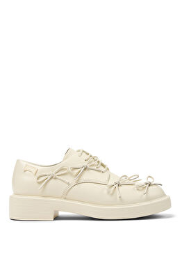 Dean Beyaz Deri Kadın Oxford Ayakkabı K201755-004