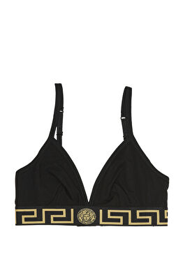 Siyah Logolu Spor Sütyen