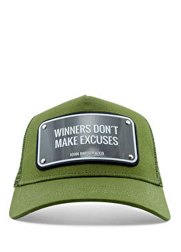 Winners Don't Make Excuses Yeşil Erkek Şapka