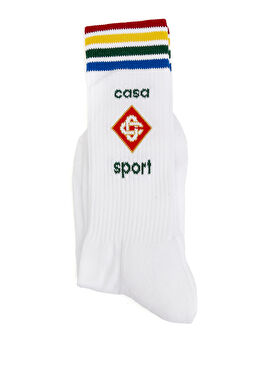 Casa Sport Beyaz Kadın Çorap