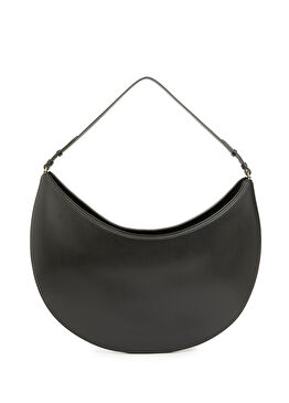 The Ovalo Siyah Kadın Deri Hobo