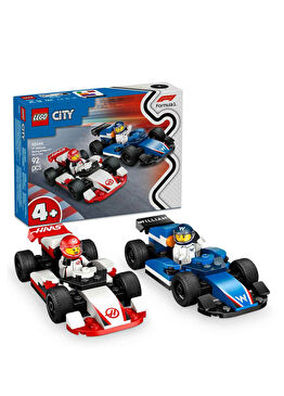 City F1 Williams Racing ve Haas F1 Yarış Arabaları 92 Parça 4+ Yaş Yapı Oyuncağı 60464
