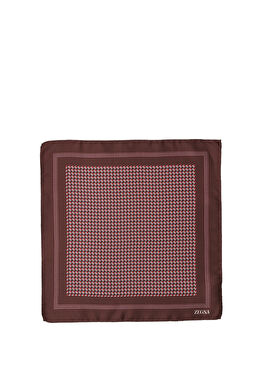 Kırmızı İpek Poşet Mendil