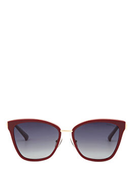DS 2291 C4 Bordo Asetat Metal Kadın Güneş Gözlüğü