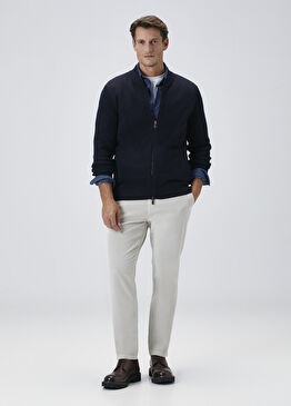 Bej Kadife Spor Pantolon