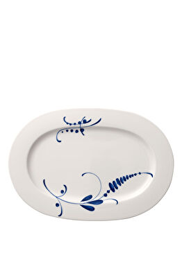 Old Luxembourg Brindille Porselen Oval Servis Tabağı 34 cm