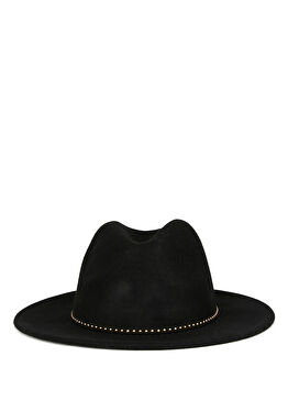 Siyah Kadın Yün Şapka