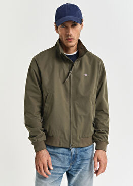 Yeşil Regular Fit Dik Yaka Erkek Ceket