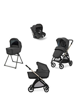 Electa+ Upper Black Bebek Arabası & Darwin Recline Ana Kucaklı 4'lü Seyahat Sistem Bebek Arabası