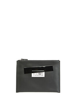 Siyah Kadın Deri El Portföyü