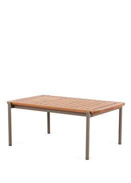 Ban Iroko Vizon Metal Bahçe Sehpası