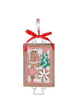 Gingerbread Detaylı Yılbaşı Süsü