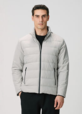 Taş Su Geçirmez Fermuarlı Casual Kaban