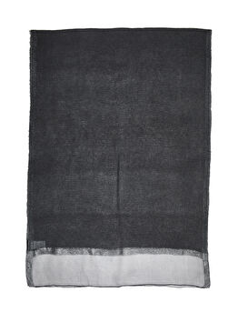 Gri Yün İpek Karışımlı Kadın Şal