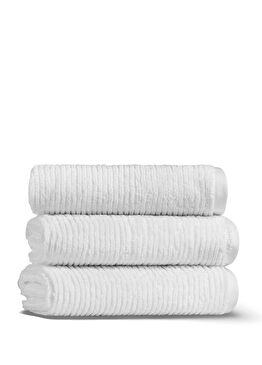 Slim Ribbed Fibrosoft® Pamuklu Tekli Yüz Havlusu 50 x 90 cm