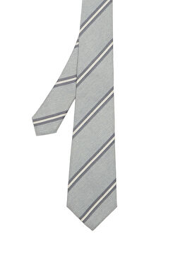 Açık Mavi İpek Karışımlı Kravat