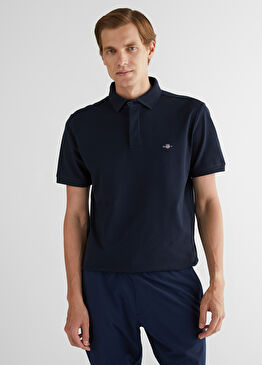 Lacivert Polo Yaka Kısa Kollu Erkek T-shirt