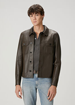 Vizon Deri Dış Gömlek