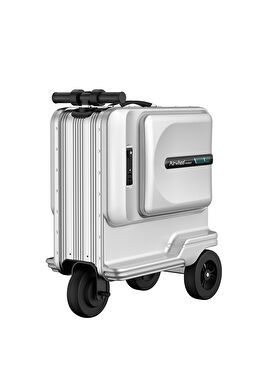 SE3T Gri Kayıtlı Bagaj Elektrikli Binilebilir Scooter Valiz