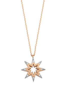 Venüs Star Kadın Pırlanta Altın Kolye