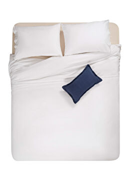 Brito Beyaz Pamuklu Nevresim Seti