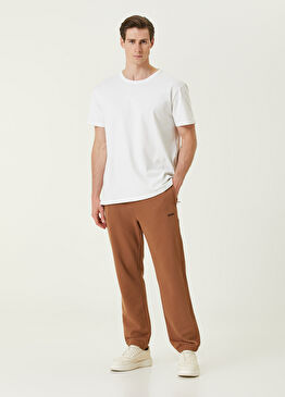 Kahverengi Logolu Eşofman Altı