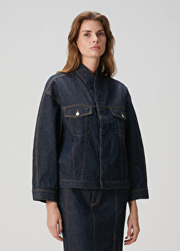 Lacivert Denim Ceket