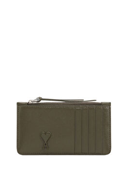 Haki Logo Detaylı Erkek Deri Cüzdan