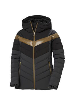 W Imperial Puffy 2.0 Black Kapüşonlu Kadın Snowboard Montu