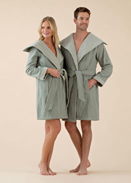 Adriel Bambu Yeşil Unisex Bornoz 