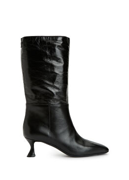 Siyah Kadın Deri Çizme