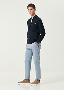 Lacivert Beli Kordonlu Eşofman Altı