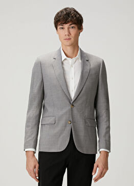 Soho Fit Gri Yün Ceket