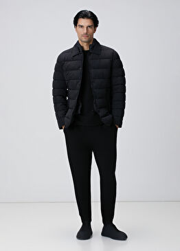 Siyah Yandan Cepli Basic Eşofman Altı