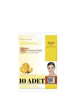 Aydınlatıcı Sıkılaştırıcı Arındırıcı Vitamin Özlü 10'lu Yüz Maskesi