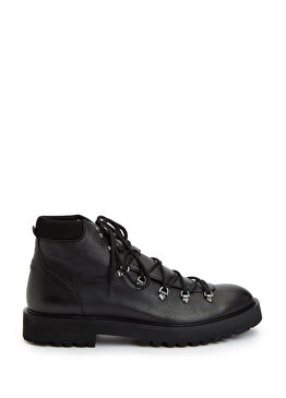 Siyah Erkek Deri Bot