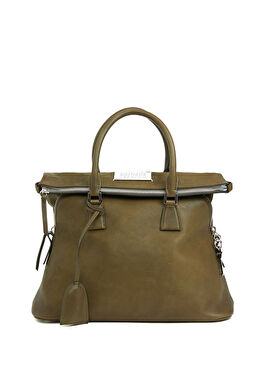 5AC Classic Medium Haki Kadın Deri Çanta