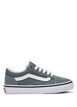 Old Skool Koyu Yeşil Unisex Çocuk Deri Sneaker