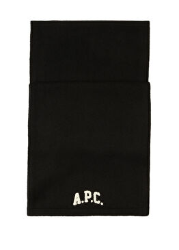 Siyah Erkek Yün Atkı