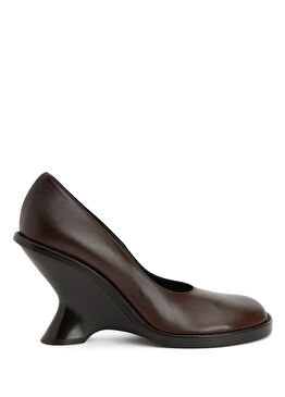 Koyu Kahverengi Topuklu Ayakkabı