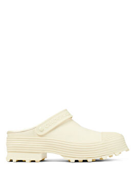 Traktori A500006-010 Beyaz Deri Kadın Terlik