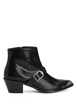 Siyah Kadın Deri Bot