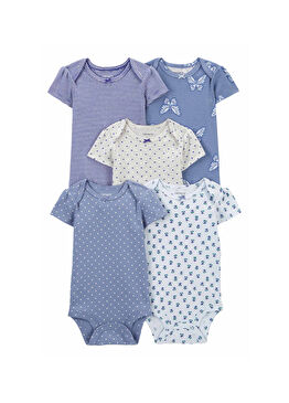Kız Bebek Kısa Kollu 5'li Body Set