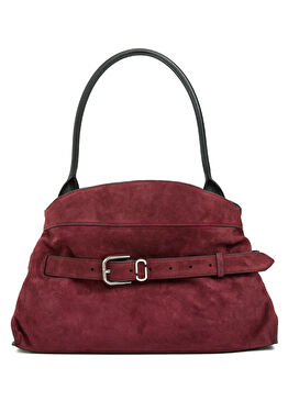 Dakota Bordo Kadın Süet Çanta