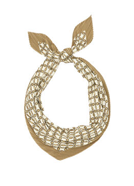 Renkli Desenli Piliseli Kadın Fular