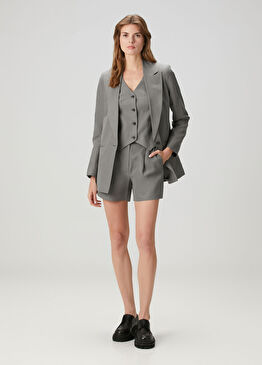 Averie Gri Relaxed Fit Şort