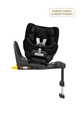 Mica 360 Pro I-Size SlideTech Kızaklı İsofix'li 360° Dönebilir Yatabilir 0-18 kg Authentic Black Bebek Oto Koltuğu