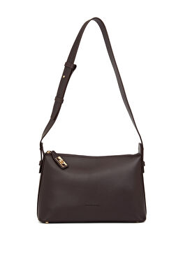 Kahverengi Kadın Deri Postacı Çantası