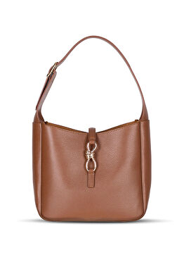 Ravello Cimbrone Camel Tan Deri Kadın Omuz Çantası