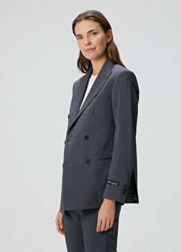 Classic Füme Yün Blazer